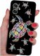 krainaGSM Etui do Motorola Moto G55 5G WZORY |SILIKONOWE MATT CASE + SZKŁO 9H 1