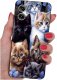 krainaGSM Etui do Motorola Moto G55 5G WZORY |SILIKONOWE MATT CASE + SZKŁO 9H 1