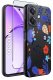 Etui do Oppo A40 | A40M | WZORY | SILIKONOWE MATT SZKŁO 9H 2