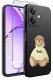 krainaGSM Etui do Oppo A40 | A40M | WZORY | SILIKONOWE MATT SZKŁO 9H 2
