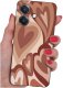 krainaGSM Etui do Oppo A40 | A40M | WZORY | SILIKONOWE MATT SZKŁO 9H 1