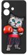 krainaGSM Etui do Oppo A40 | A40M | WZORY | SILIKONOWE MATT SZKŁO 9H 3