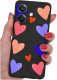 krainaGSM Etui do Oppo A40 | A40M | WZORY | SILIKONOWE MATT SZKŁO 9H 1