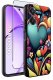 krainaGSM Etui do Oppo A40 | A40M | WZORY | SILIKONOWE MATT SZKŁO 9H 2
