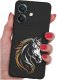 krainaGSM Etui do Oppo A40 | A40M | WZORY | SILIKONOWE MATT SZKŁO 9H 1