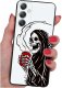 ETUI do Samsung Galaxy M23 5G WZORY |SILIKONOWE MATT CASE + SZKŁO 9H 1