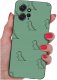 ETUI do Xiaomi Redmi Note 12 4G | WZORY | SILIKONOWE MATT CASE + SZKŁO 9H 1