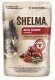 SHELMA saszetka - pełnoporcjowa bezzbożowa karma dla dorosłych kotów. Z kurczakiem, wołowiną, indykiem, kaczką 12x 85 g 9