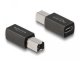 DeLOCK Adapter USB 2.0 żeński USB Type-C na męski Typu-B 1