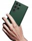 Etui do Samsung S25 Ultra CASE Gumowe Zielone Matowe Silikon Slim +SZKŁO 9H 4