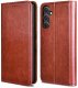 Etui do Samsung Galaxy S24 FE SKÓRZANE PORTFEL MAGNETYCZNE + SZKŁO 9H 1