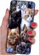 ETUI do Samsung Galaxy S24 WZORY | SILIKONOWE MATT CASE + SZKŁO 9H 1