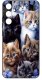ETUI do Samsung Galaxy S24 WZORY | SILIKONOWE MATT CASE + SZKŁO 9H 3