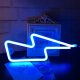 NEON LED WISZĄCY LAMPKA ŚCIENNA BŁYSKAWICA USB 3xAA 4