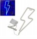 NEON LED WISZĄCY LAMPKA ŚCIENNA BŁYSKAWICA USB 3xAA 8
