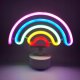 NEON LED TĘCZA WISZĄCY LAMPKA ŚCIENNA TĘCZA 3xAA 8