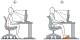 PODNÓŻEK BIUROWY Regulowany ERGONOMICZNY do stóp biurko z rolkami do masażu 3