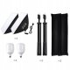 2x LAMPY STUDYJNE PULUZ SOFTBOX 50x70 cm ŻARÓWKI LED 3