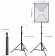 2x LAMPY STUDYJNE PULUZ SOFTBOX 50x70 cm ŻARÓWKI LED 9