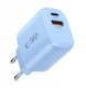 Ładowarka sieciowa Tech-Protect NCA20 USB-A, USB-C Network Charger PD 20W / QC3.0 Baby Blue 2