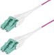 StarTech OM4RLCLC1M kabel InfiniBand / światłowodowy 1 m LC OFNR Fioletowy 1