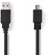 Kabel USB Nedis USB-A - micro-B 3 m Czarny (CCGB60500BK30) 1