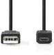 Kabel USB Nedis USB-A - micro-B 3 m Czarny (CCGB60500BK30) 2