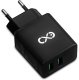 Ładowarka sieciowa eXc Basic 2 x USB-A 18W czarna - Gwarancja bezpieczeństwa. Proste raty. Bezpłatna wysyłka od 170 zł. 1