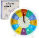 Zegar Budzik Dziecięcy Edukacyjny Kwarcowy Minuty Sekundy Kolorowy 12cm 1