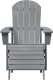 vidaXL Krzesła Adirondack z podnóżkami, 2 szt. jasnoszare z HDPE 3