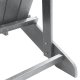 vidaXL Krzesła Adirondack z podnóżkami, 2 szt. jasnoszare z HDPE 7