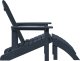 vidaXL vidaXL Granatowe krzesło Adirondack z podnóżkiem z HDPE 1
