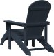 vidaXL vidaXL Granatowe krzesło Adirondack z podnóżkiem z HDPE 2