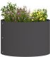 vidaXL Czarna Doniczka Ogrodowa 30x30x20 cm Stalowa 1