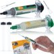 SET LUTOWNICZY ROSFIX TOPNIK PŁYNNA CYNA PASTA 138C 2X TŁOCZEK IGŁA FLUX 1