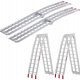 RAMPY RAMPA ZAŁADUNKOWA NAJAZDY SZYNY SKŁADANE ALUMINIOWE 680KG 195CM 28CM 1