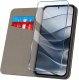 Etui z klapką do Xiaomi Redmi Note 14 5G Zamykane Czarne Futerał + Szkło 9H 2