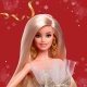 Lalka Barbie Mattel Signature Holiday Barbie 2025 - Lalka kolekcjonerska w złoto-srebrnej sukni (JBH95) 8