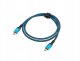 Kabel USB Lanberg USB-C - USB-C 0.5 m Czarno-niebieski (CA-CMCM-44CU-0005-BK) 4