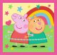 Trefl Puzzle 3w1 Świnka Peppa, Peppa i przyjaciele - łącznie 106 elementów (34873) 4