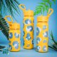 Brosky Wild Żółty bidon na wodę z nadrukiem 450 ml 4