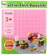 Płyta Plansza Konstrukcyjna Do Klocków Budowania Różowa 25,5x25,5 cm LEAN TOYS 3