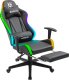 FOTEL DEFENDER WATCHER CZARNY RGB GAMING 4