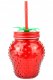 Szklany kubek z zakrętką i słomką 400ml Idealny do koktajli i smoothie 1