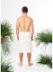 Kilt męski do sauny z gumką 100% bawełna OEKO-TEX Standard YEYE Made in Nature Biały XL 9