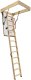 Drewniane schody strychowe EXTRA 112X70 46 mm w zestawie z wkrętami do betonu 2
