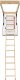 Drewniane schody strychowe EXTRA 112X70 46 mm w zestawie z wkrętami do betonu 4