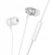 Słuchawki Hoco Słuchawki przewodowe douszne Jack 3,5 mm M110 srebrne 1