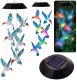 Lampki Solarne Ogrodowe LED Dzwonki Kolibry Niebieskie 70cm 1