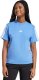 Koszulka damska adidas Essentials 3-Stripes Cotton jasnoniebieska JV7361 XS 1